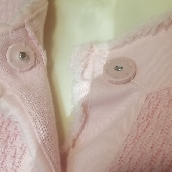 Talbots Pink Distressed Sweater Size Large EUC - Picture 4 of 12